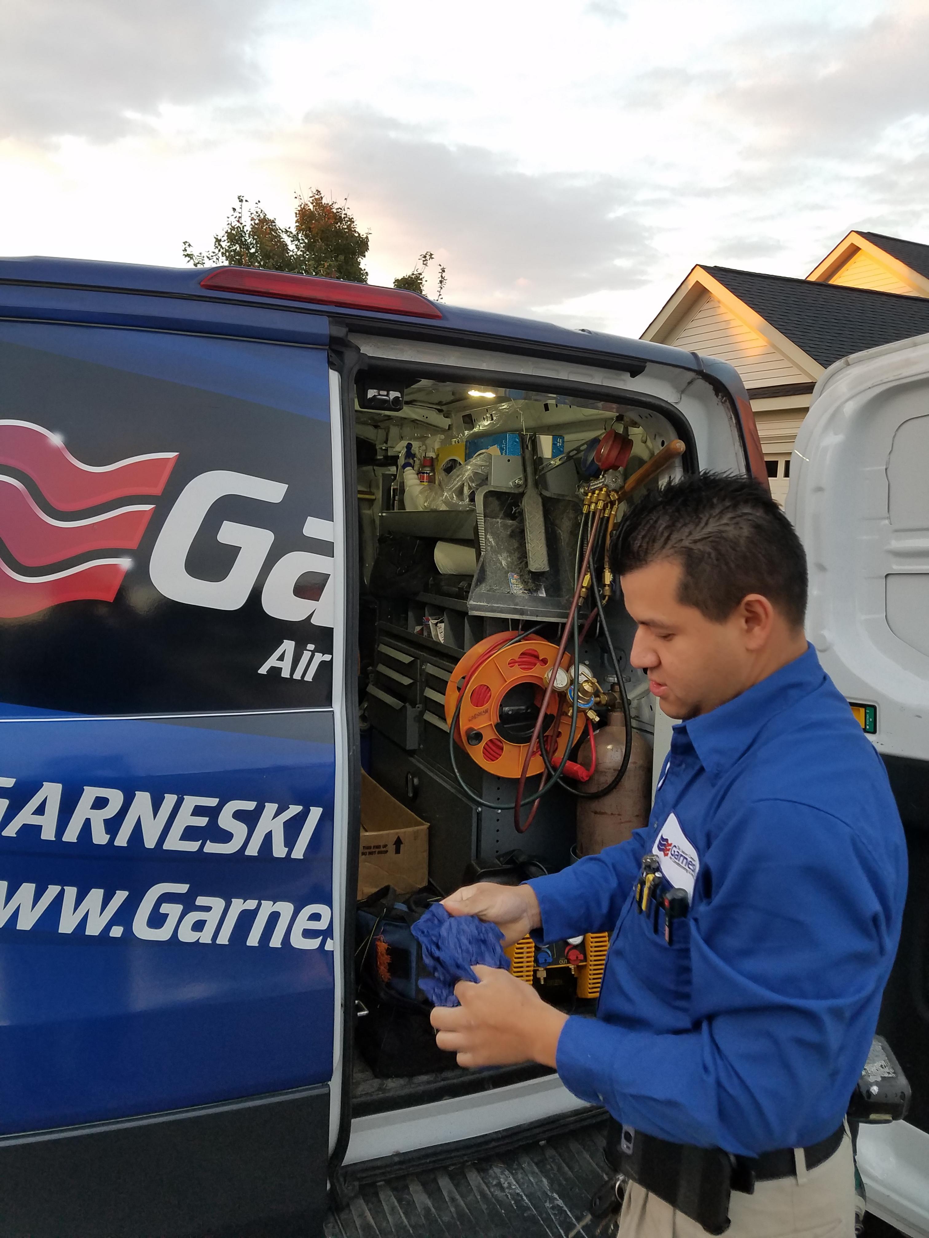 Booties-go-on-to-protect-customers-home-Garneski-Air-Conditioning-and-Heating Garneski Air Conditioning & Heating Co Sterling (703)880-2770