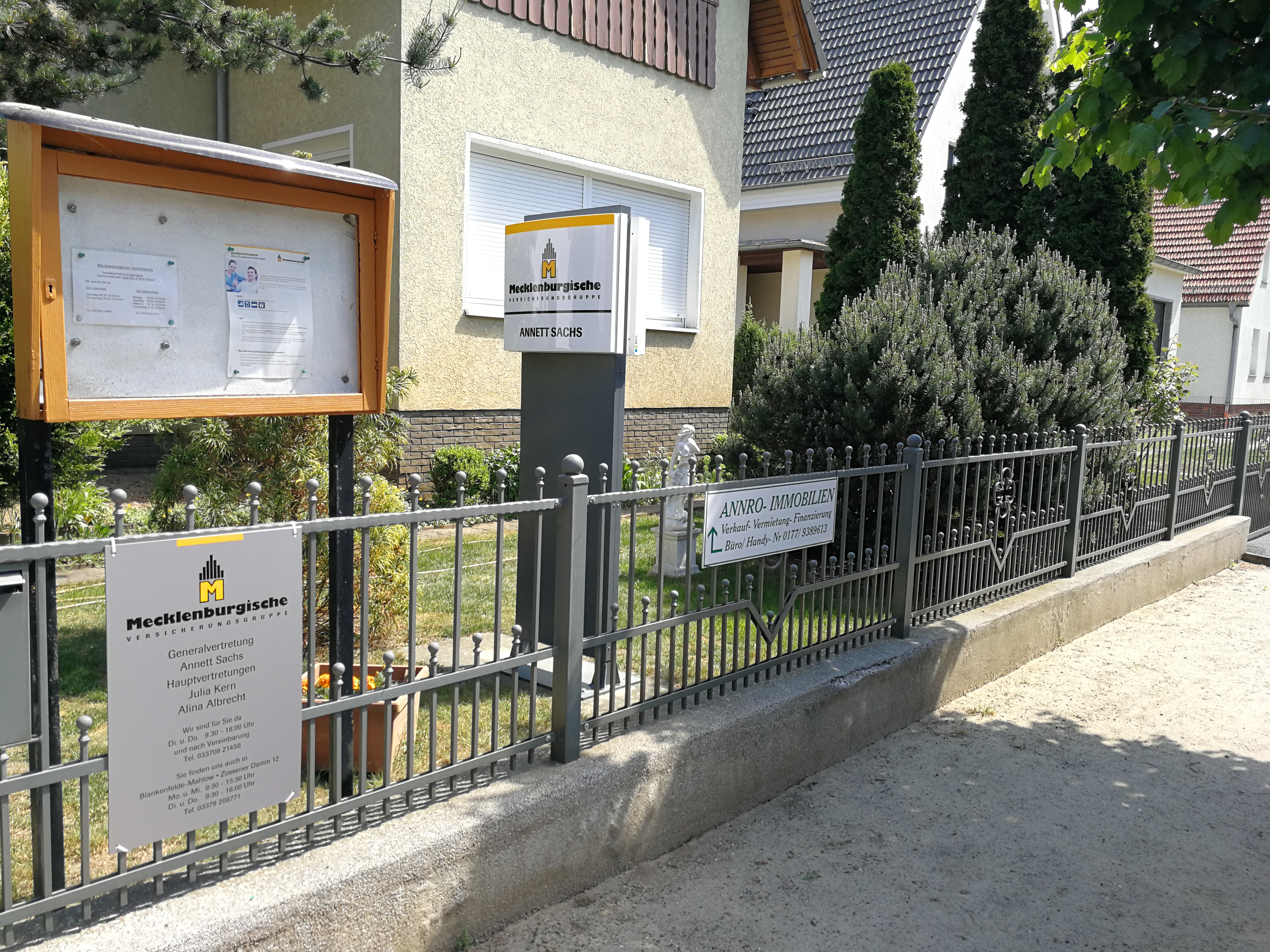 Mecklenburgische Versicherung Annett Sachs - Generalagentur, Breitscheidstraße 31 in Dahlewitz