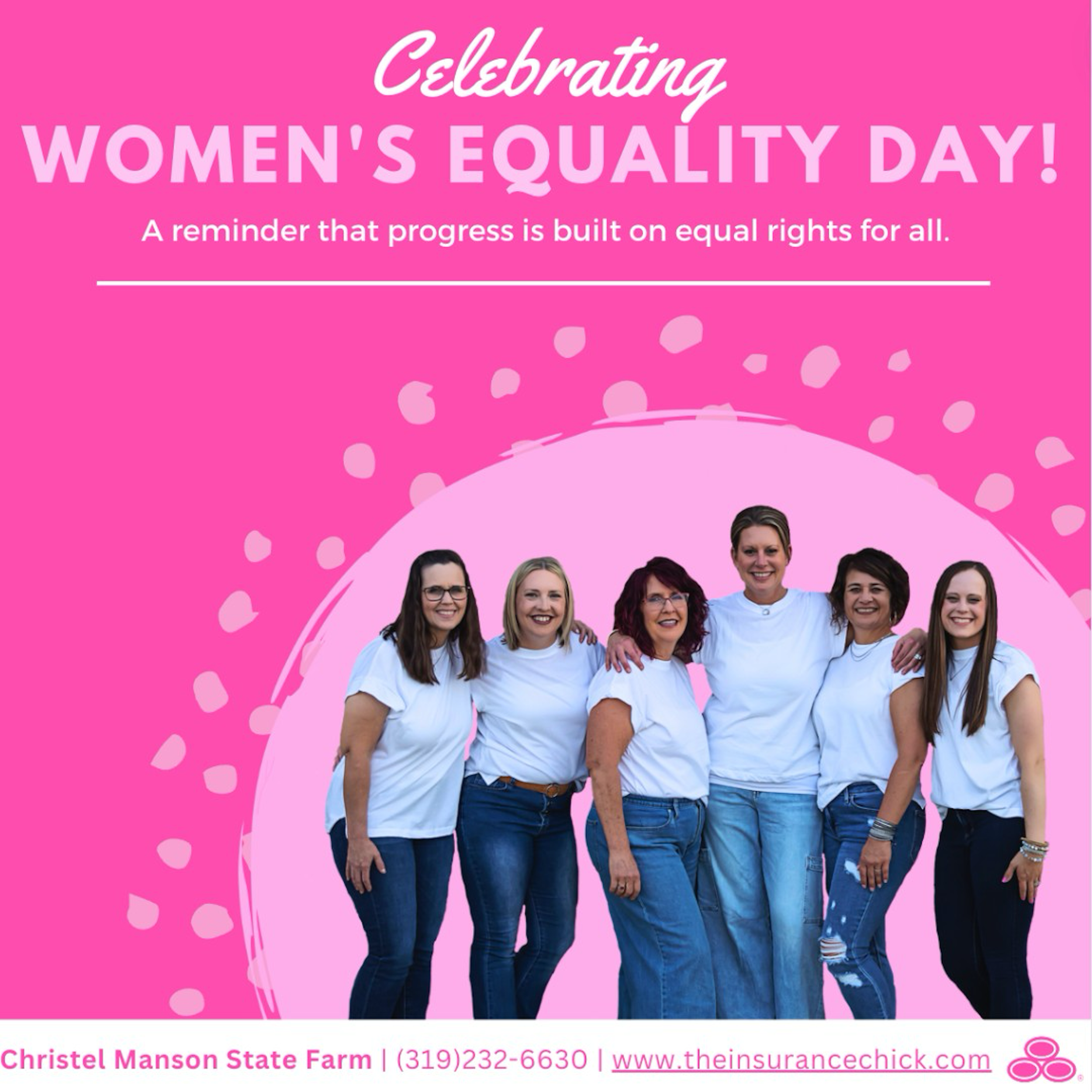 Let's continue to build a world where equality is a reality for all women. Together, we can make a difference. Happy National Women's Equality Day!