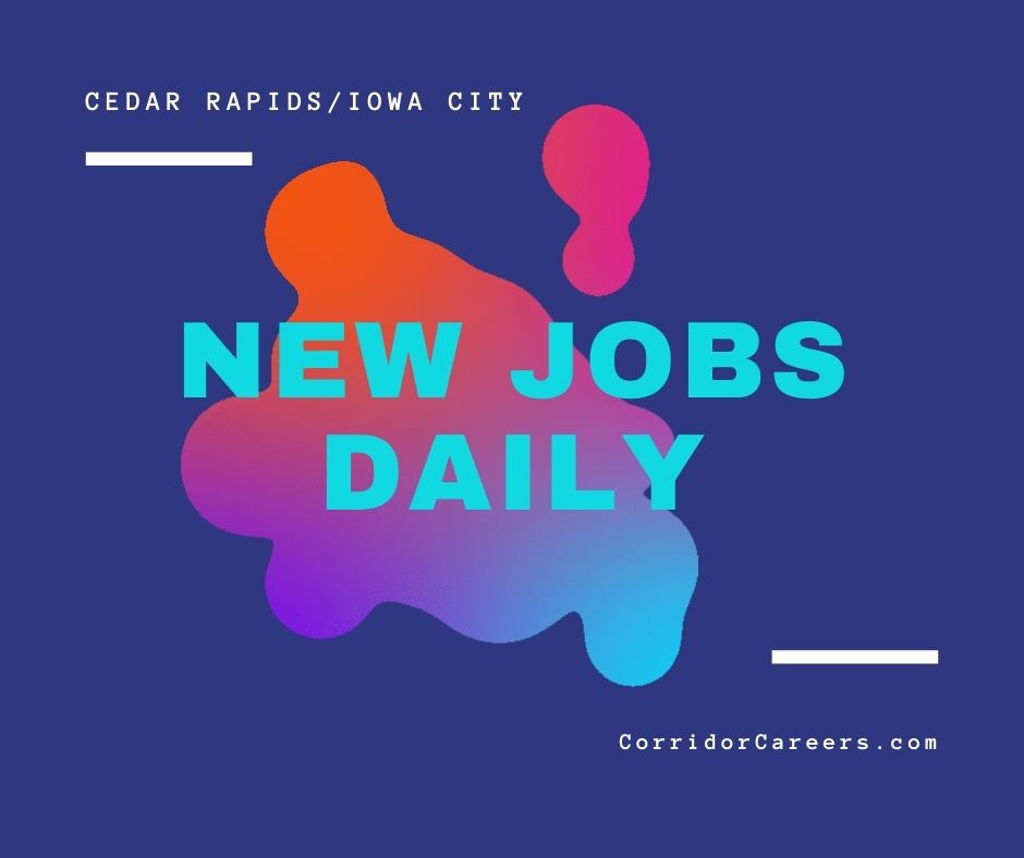 New jobs on Corridor Careers daily