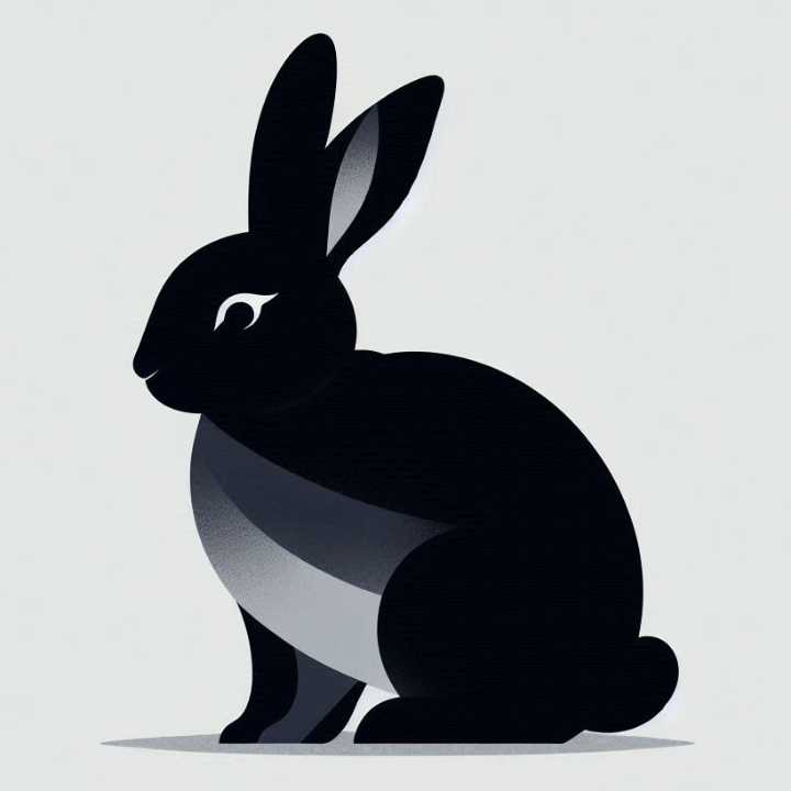 dark rabbit in Kisdorf in Holstein - Logo