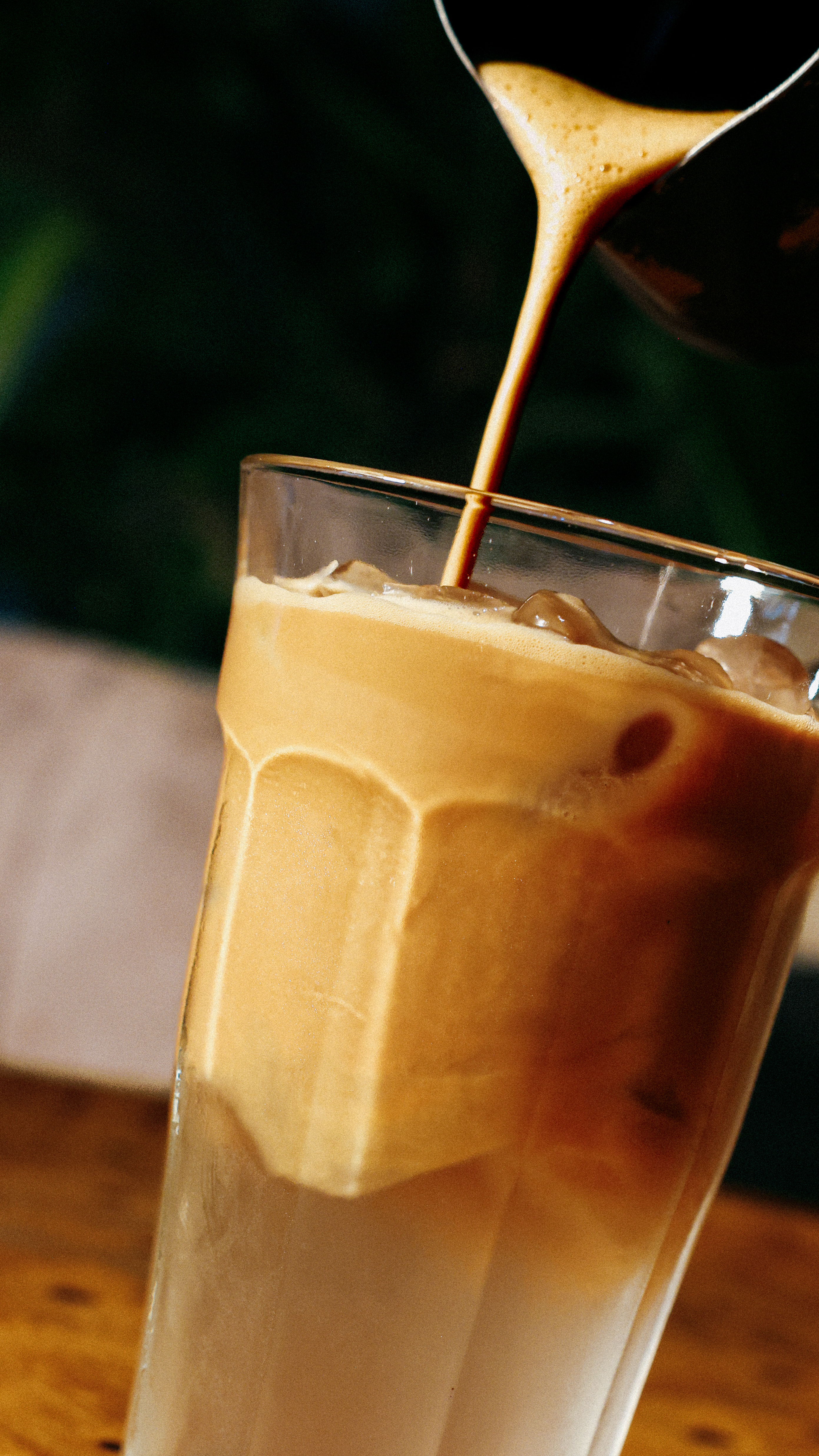 Honest Beans specialty coffee, served over ice.