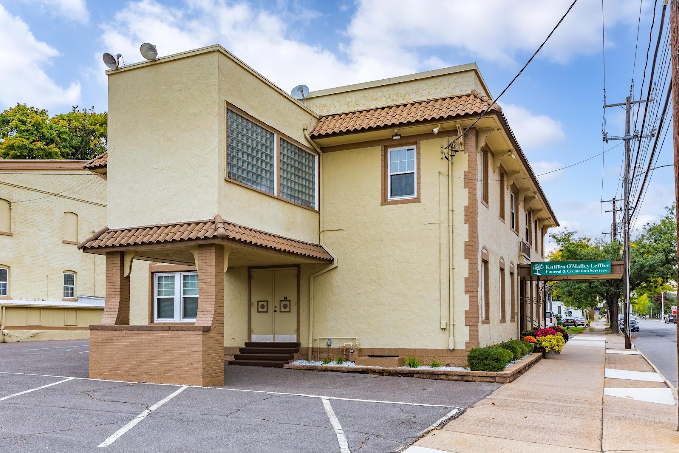 Exterior of Kniffen O'Malley Leffler Funeral and Cremation Services, Inc, 465 S Main St, Wilkes-Barre, PA 18701