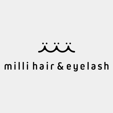milli hair&eyelash （ミリ ヘアアンドアイラッシュ） Logo