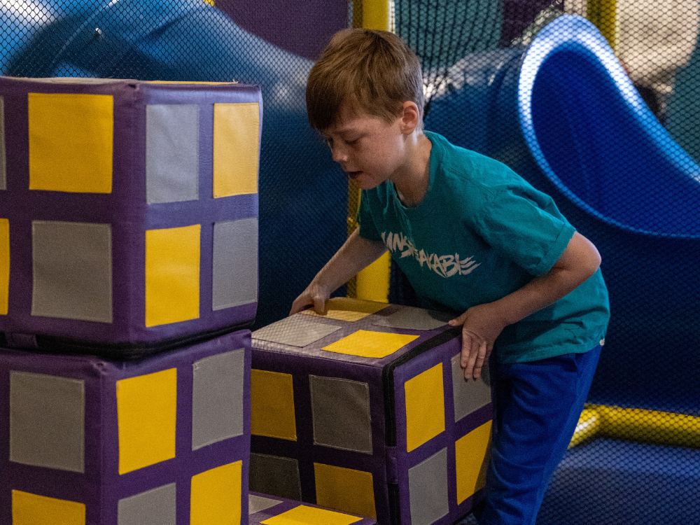 Child playing at Church on the Move in Broken Arrow, Oklahoma