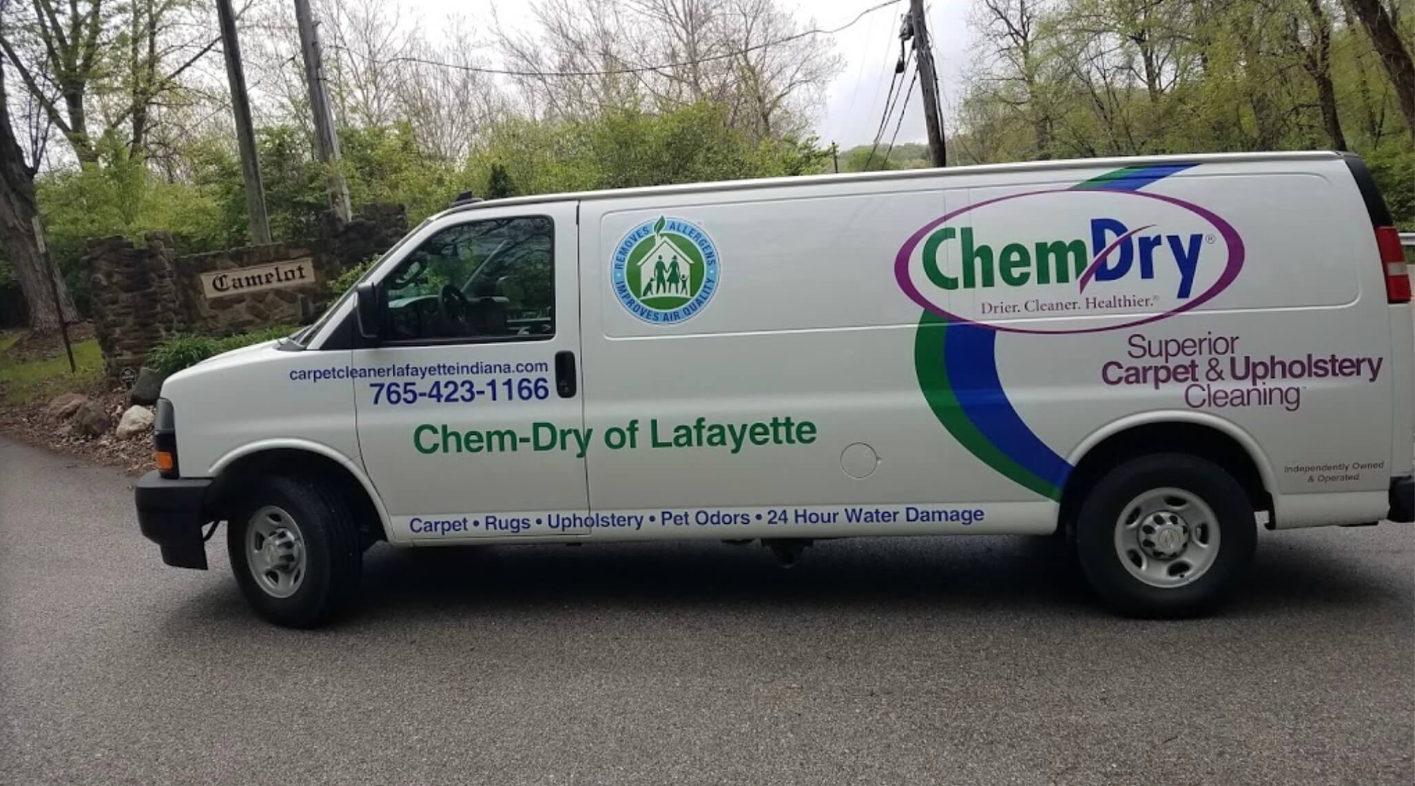 Chem-Dry of Lafayette carpet cleaning van