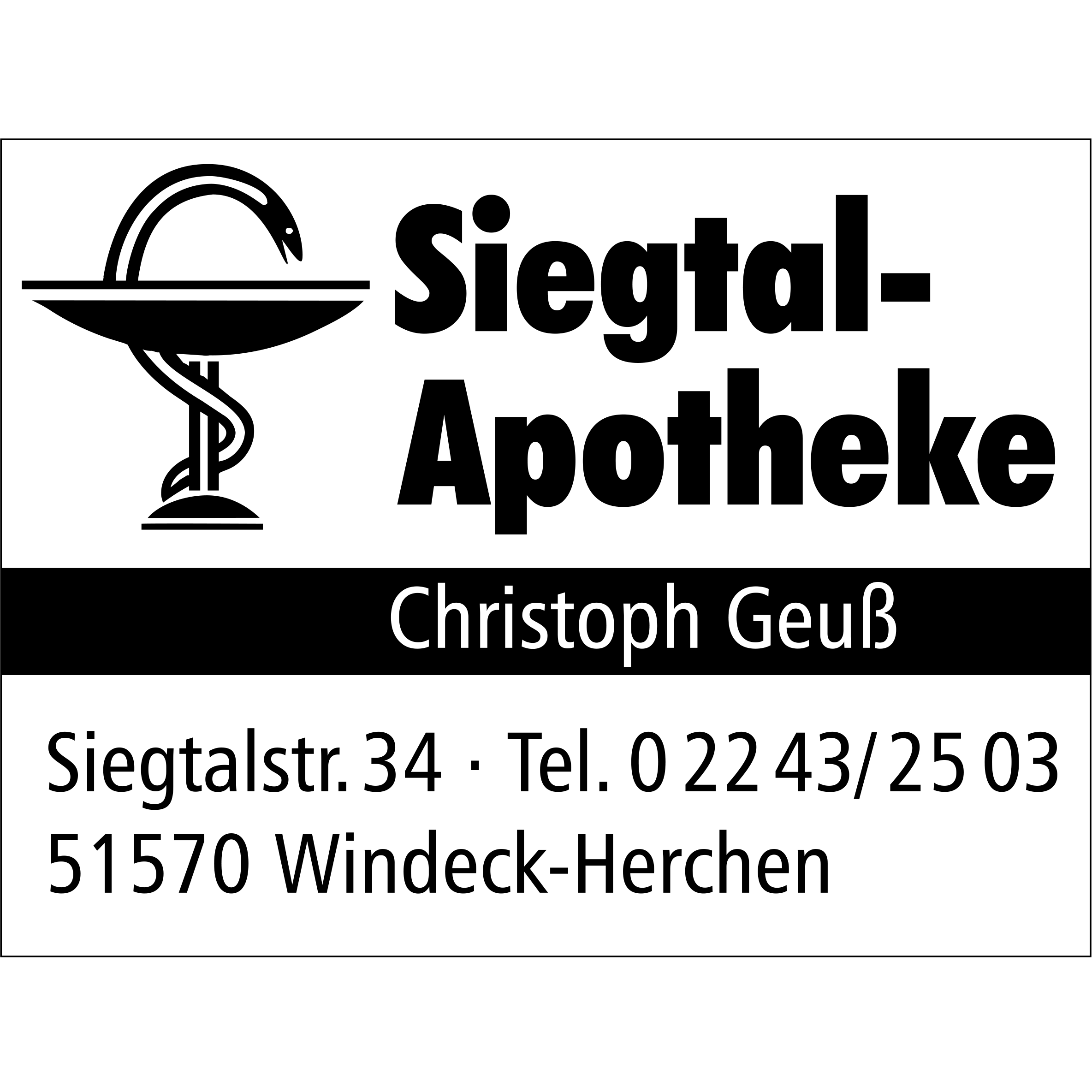 Siegtal-Apotheke in Windeck an der Sieg - Logo