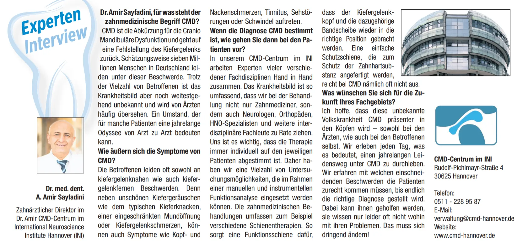 Dr. Amir CMD Centrum Hannover, Hannoversche Str. 96 in Hannover