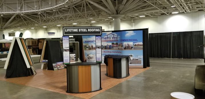 Metro Steel Construction has a home show for their company.