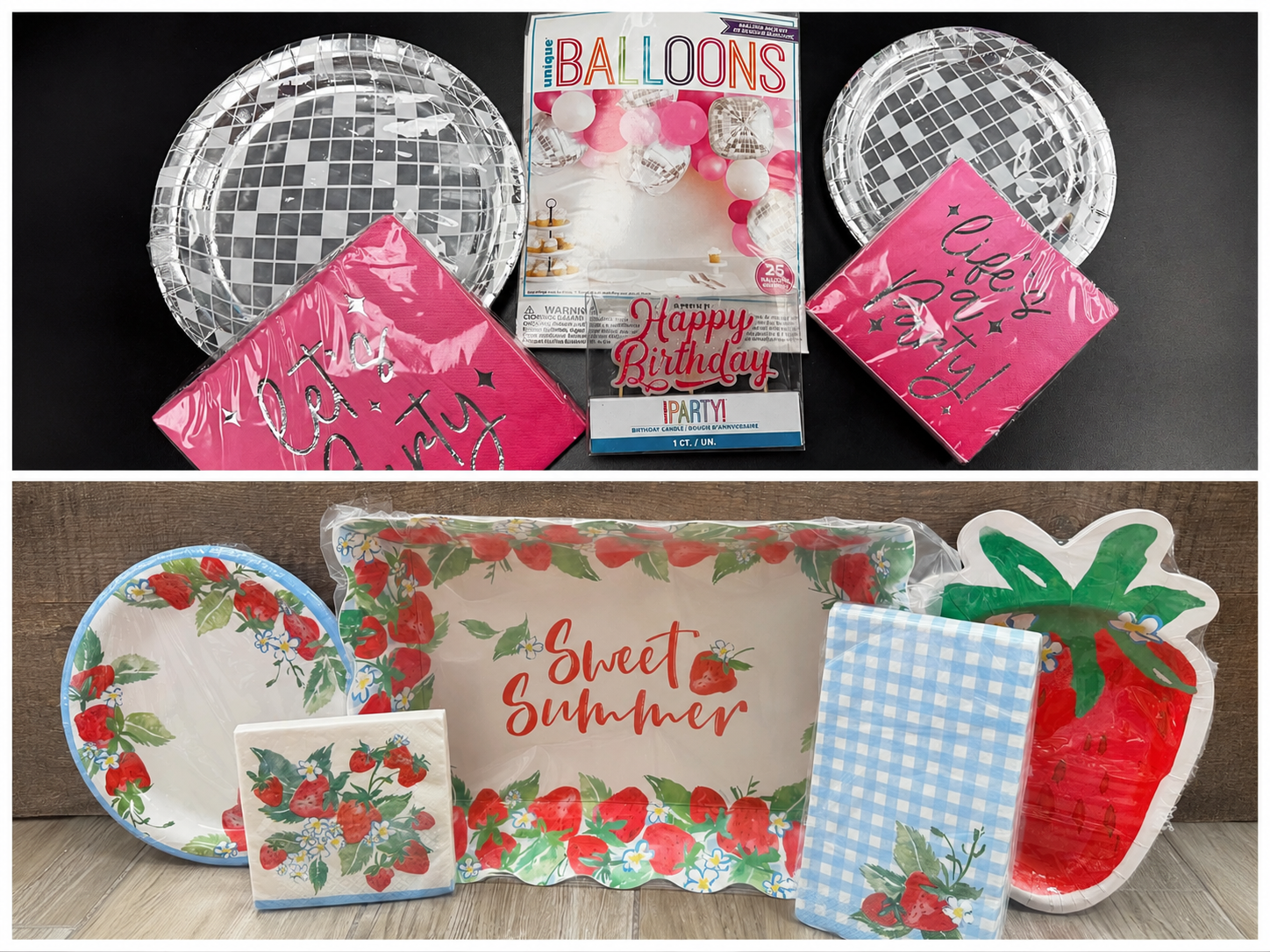 Celebrate every occasion with colorful birthday party supplies and summer-themed tableware. This collection features balloons, party plates, decorative napkins, candles, and seasonal serving essentials designed to make birthdays, picnics, and summer gatherings fun and memorable.