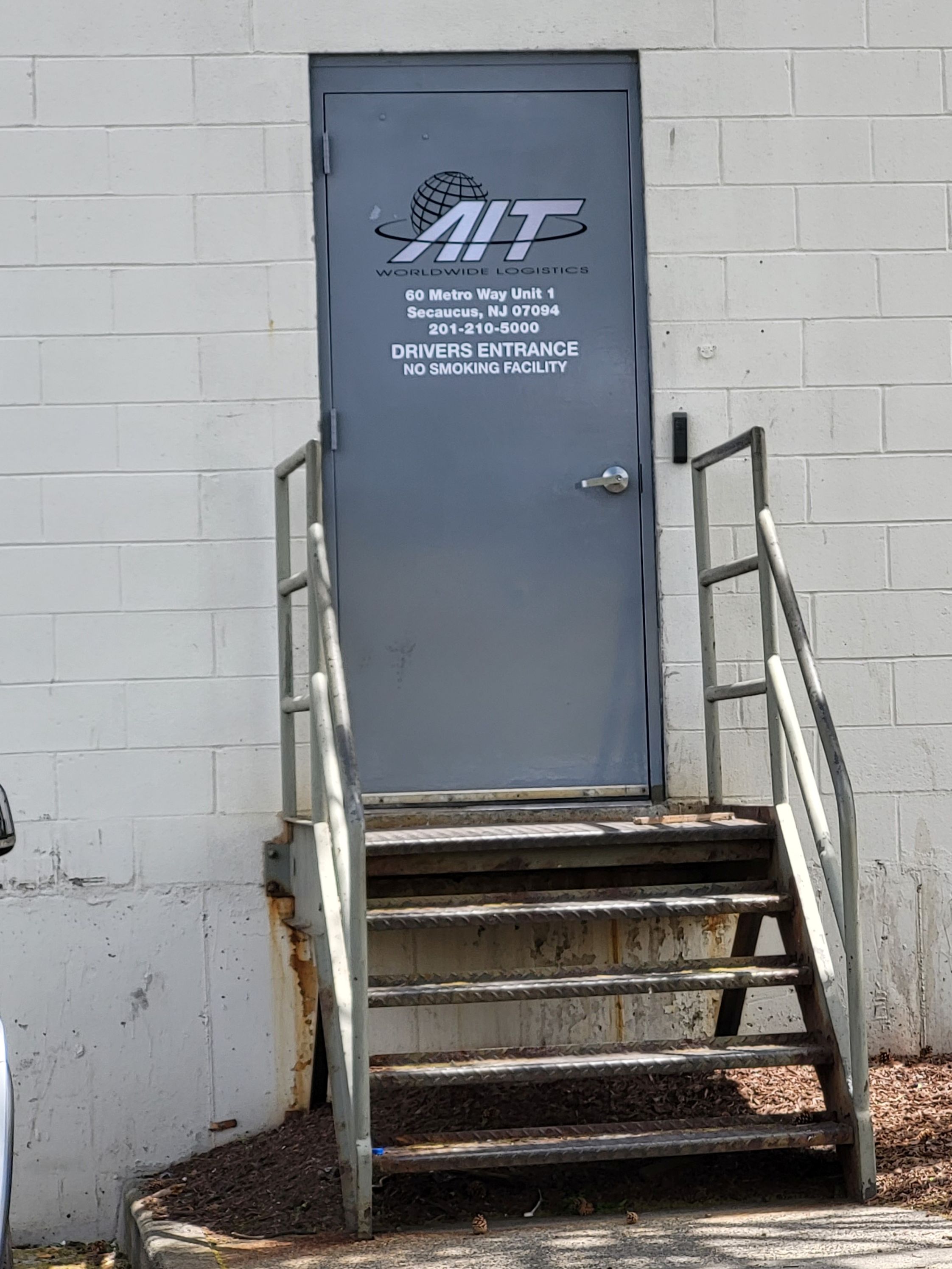 AIT Worldwide Logistics - Newark Building Back Entrance 