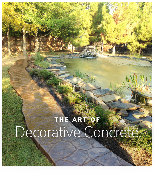 A beautiful walkway or sidewalk can transform the curb appeal of your home and even act as a point of artistic expression through decorative concrete options!