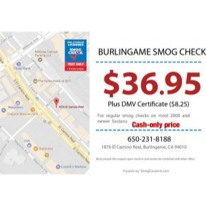 Burlingame Smog Check Logo