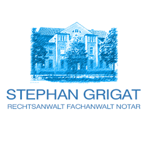Stephan Grigat Rechtsanwalt & Notar, Fachanwalt für Sozialrecht. Logo