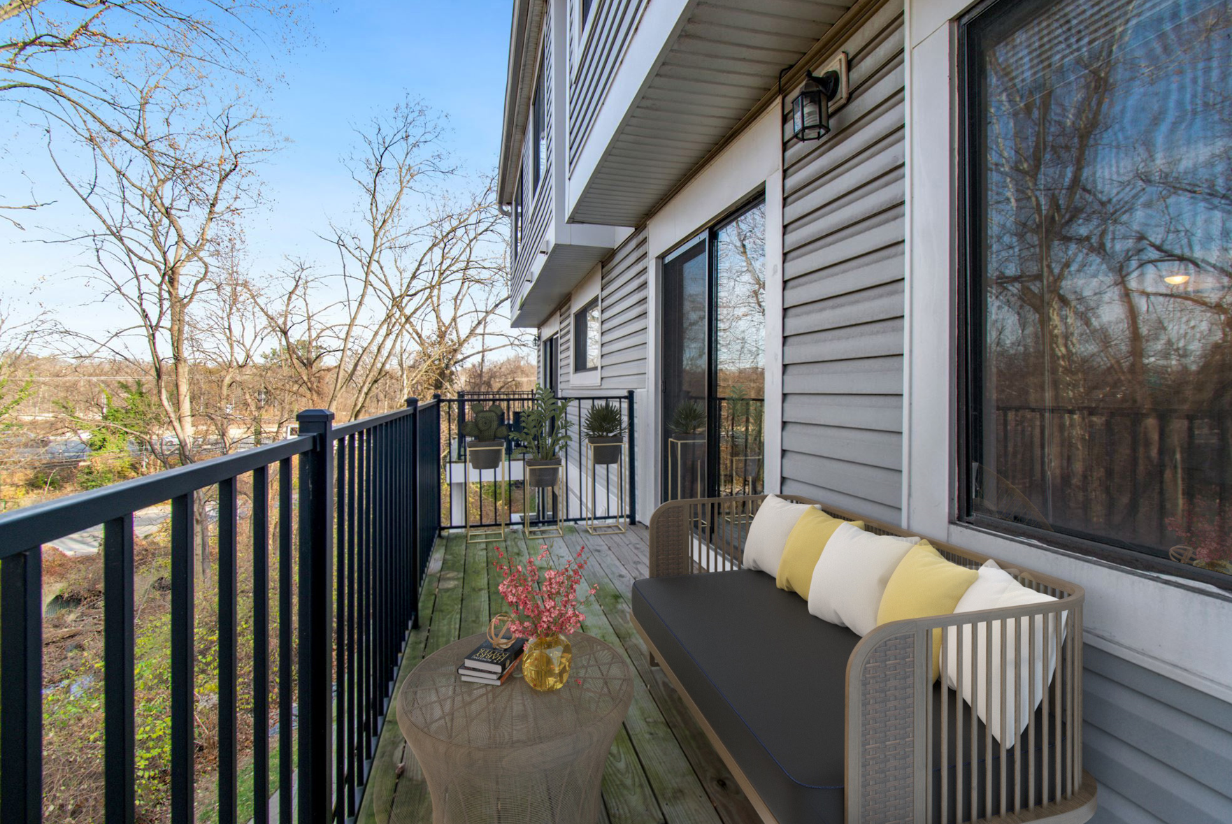 Outdoor patios and balconies available in select homes