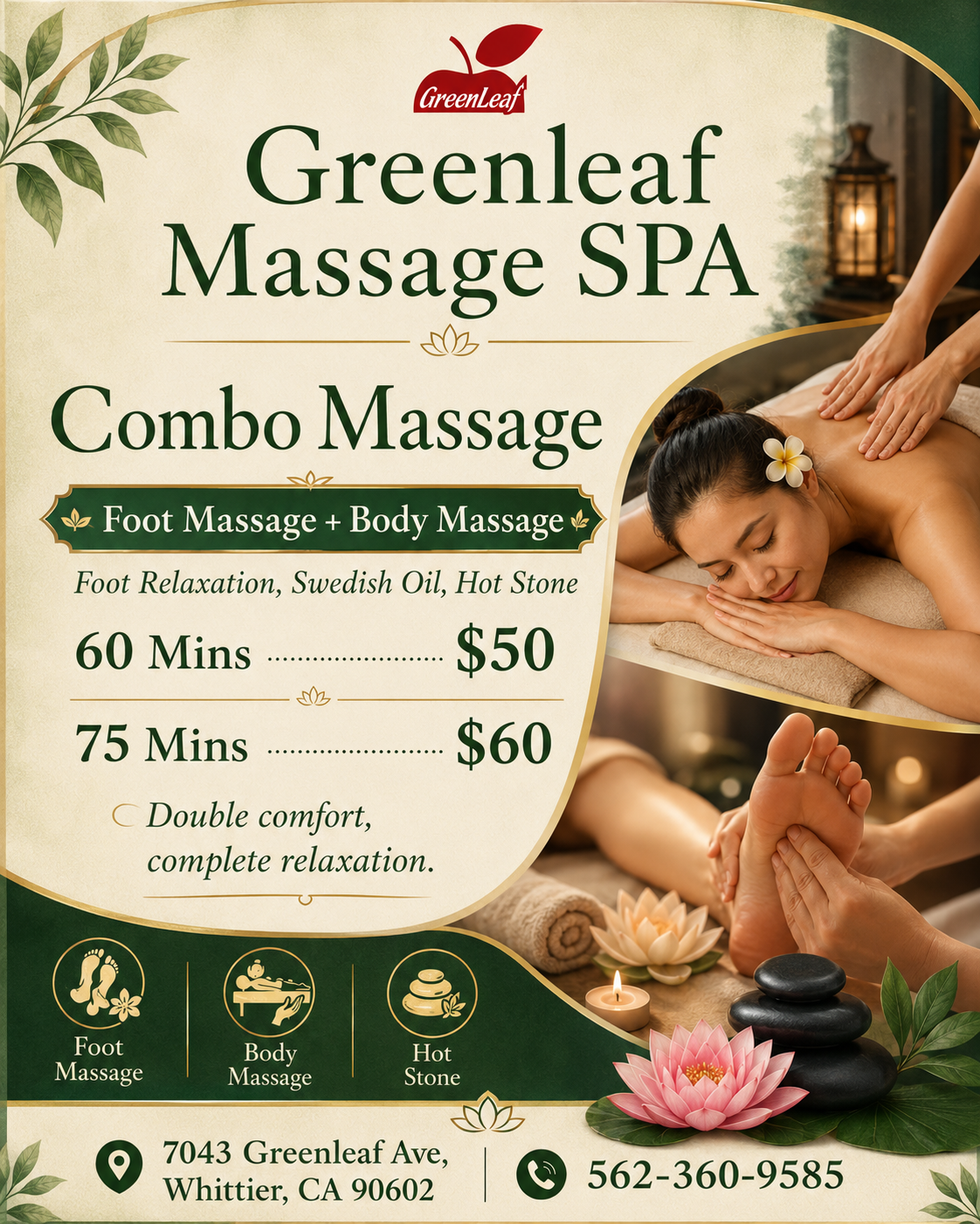Massage is becoming more popular as people now understand the
benefits of a regular massage session to their health and well-being.
