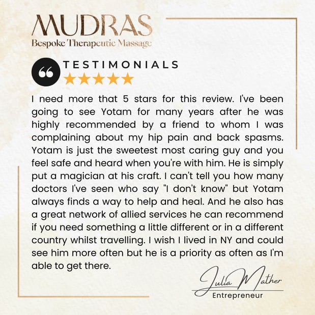 Images Mudras Chelsea - Bespoke Treatments | Expert Massage Therapy for the Body & Soul