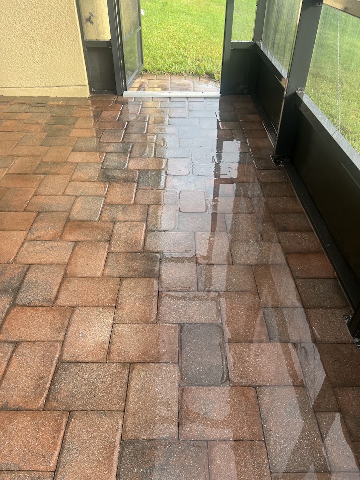 Professional paver cleaning in Kissimmee, FL. R & R Elite Pressure Washing removes dirt, algae, mildew, and surface buildup to restore cleaner, brighter pavers and improve curb appeal.