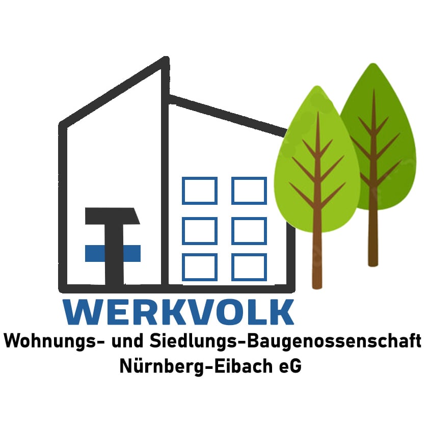 WOHNUNGS- UND SIEDLUNGSBAUGENOSSENSCHAFT "Werkvolk Nürnberg-Eibach" eG Logo