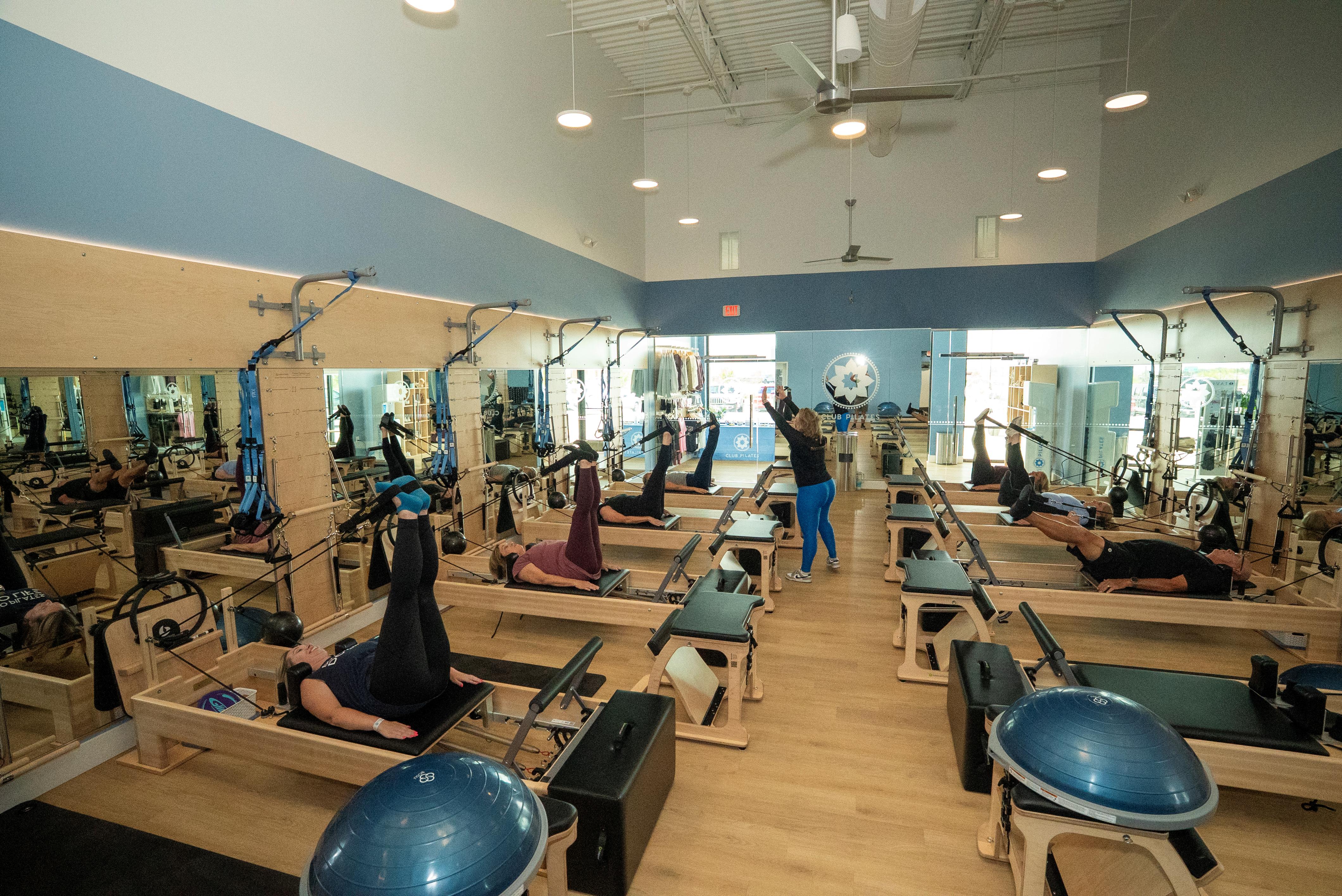 Instructor-led Pilates class to build strength, flexibility, balance and overall wellness