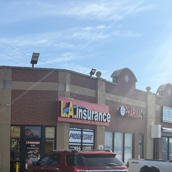 Exterior of the L.A. Insurance located at 6248 Michigan Ave. in MI