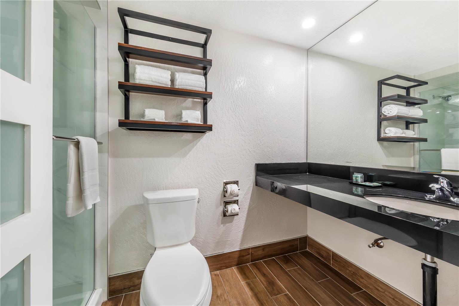 King Bathroom - Lawn View Patio