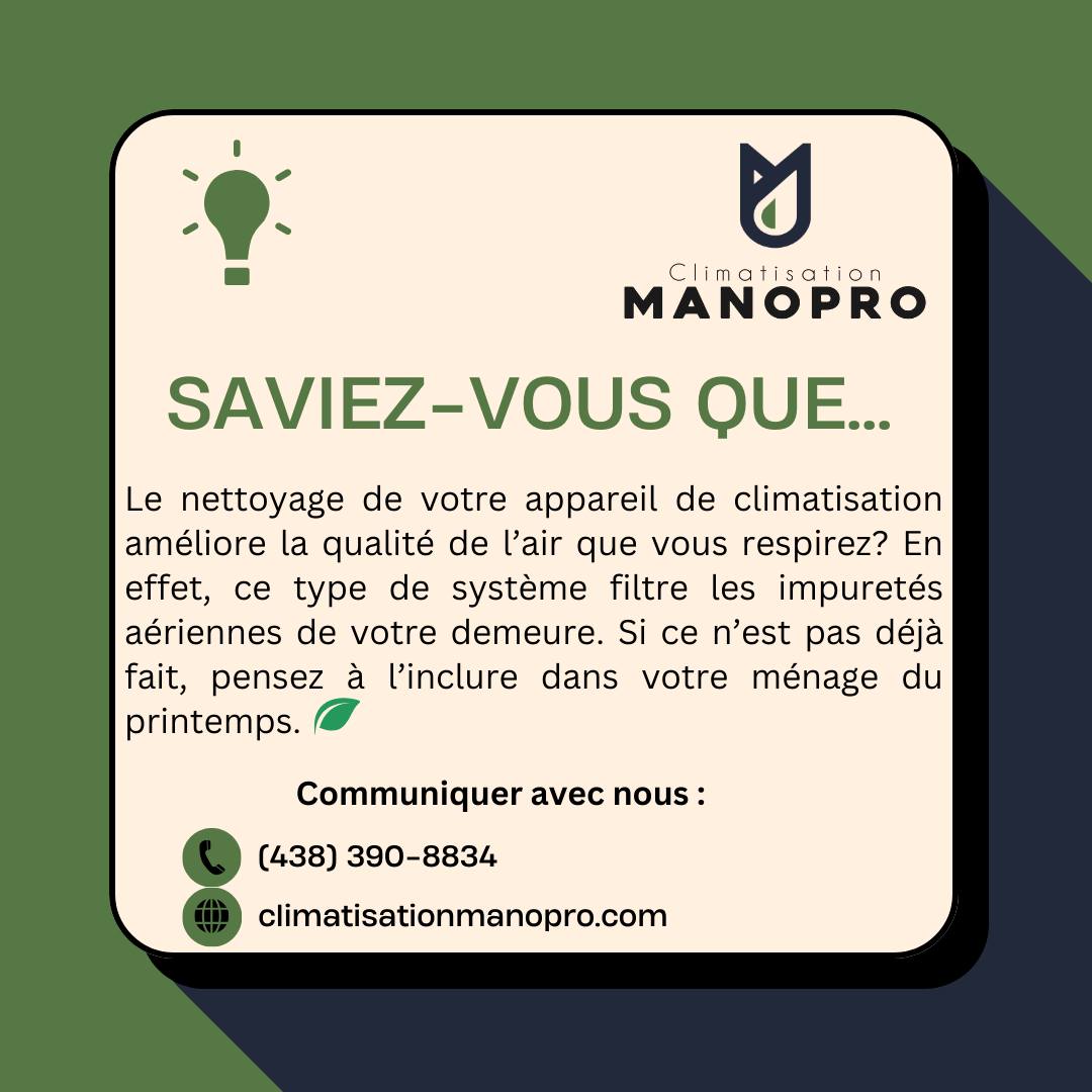 Images Climatisation Manopro Inc. - Thermopompe, Climatisation & Chauffage