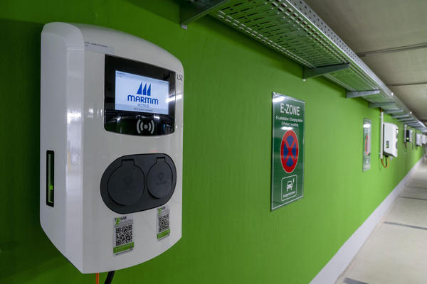 Elektroladesäule im Maritim Hotel Darmstadt