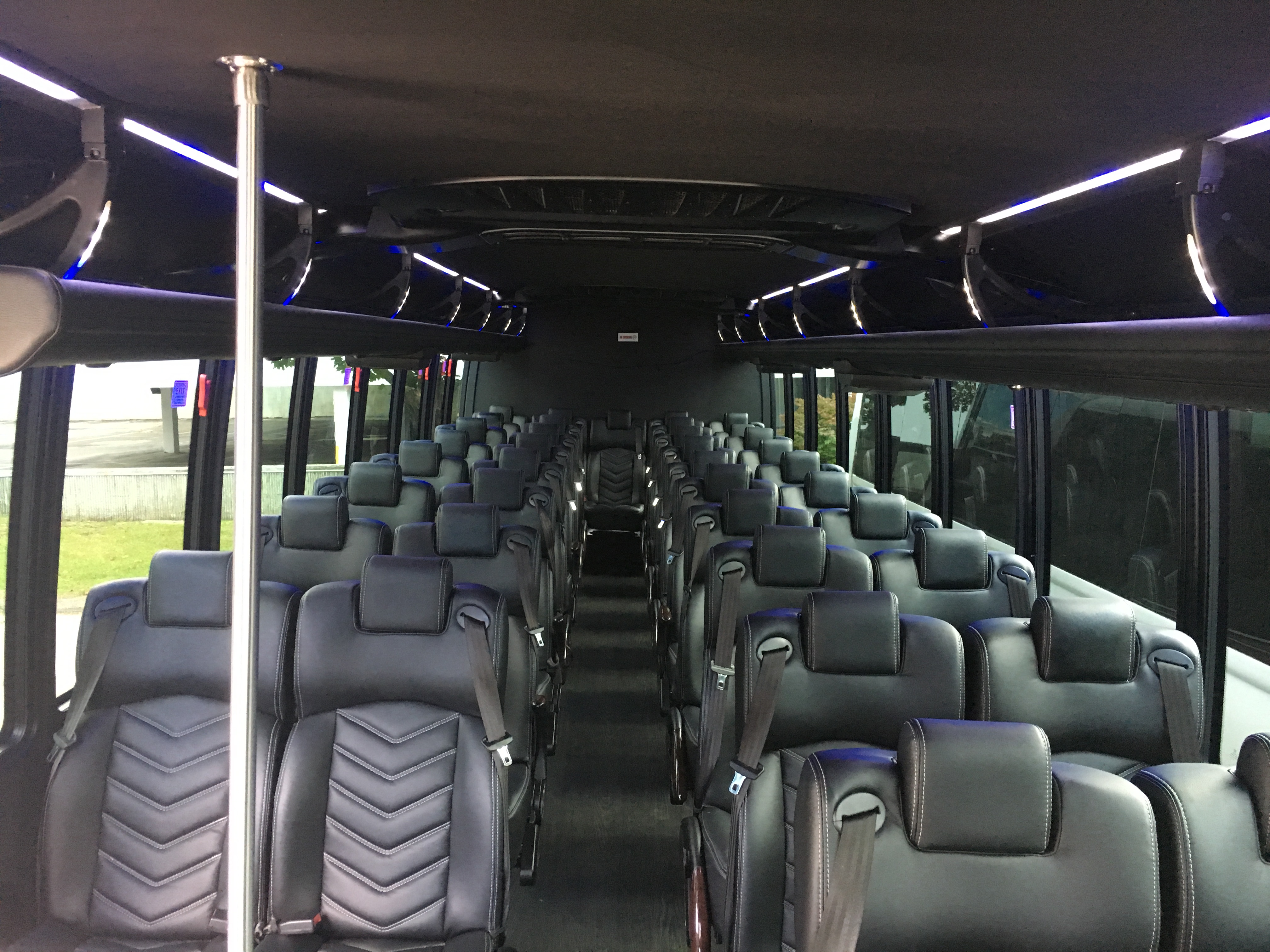 Luxury Bus inside seating