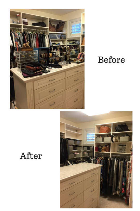 From walk in closets to bedrooms, living spaces, home offices, and garages, as a professional organizer, we'll create an organized space you'll love!