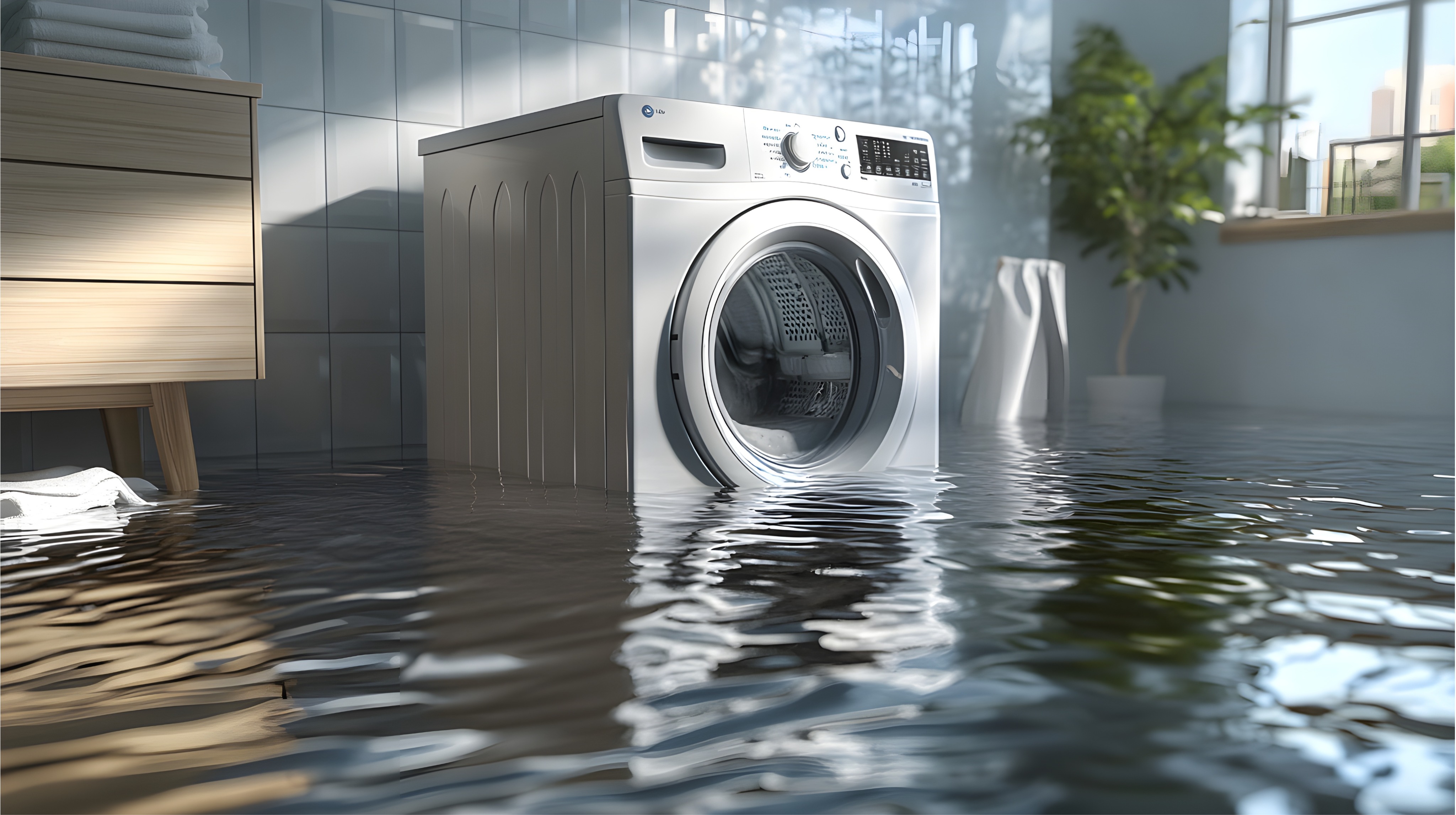 washer machine overflow
