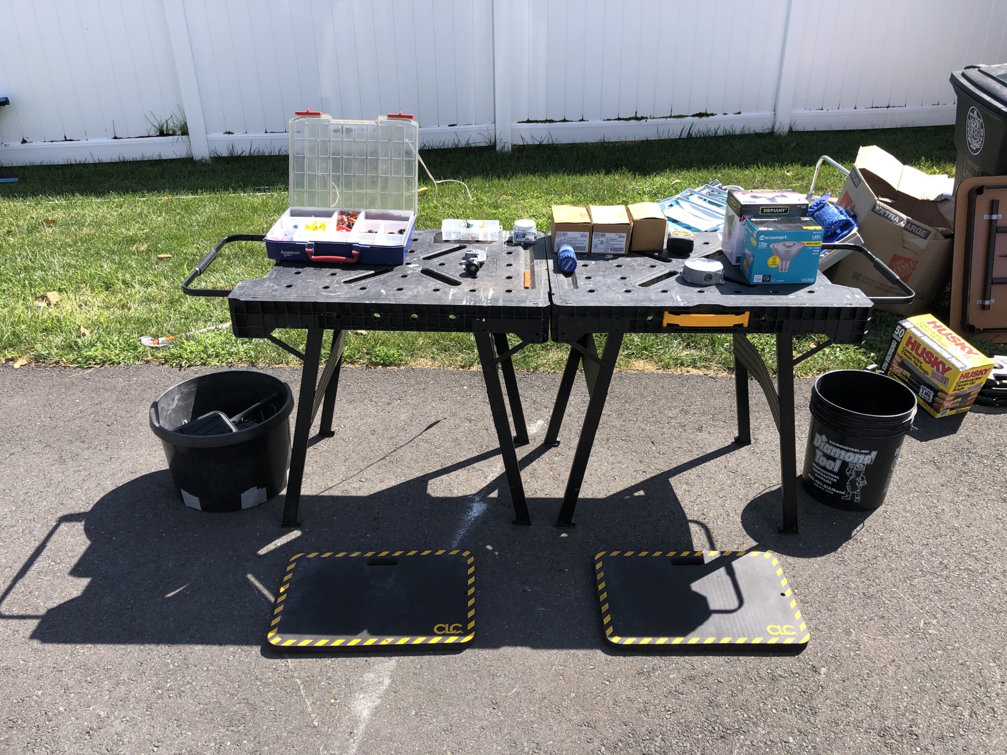 Always nice to have our Dewalt portable workbenches on site!