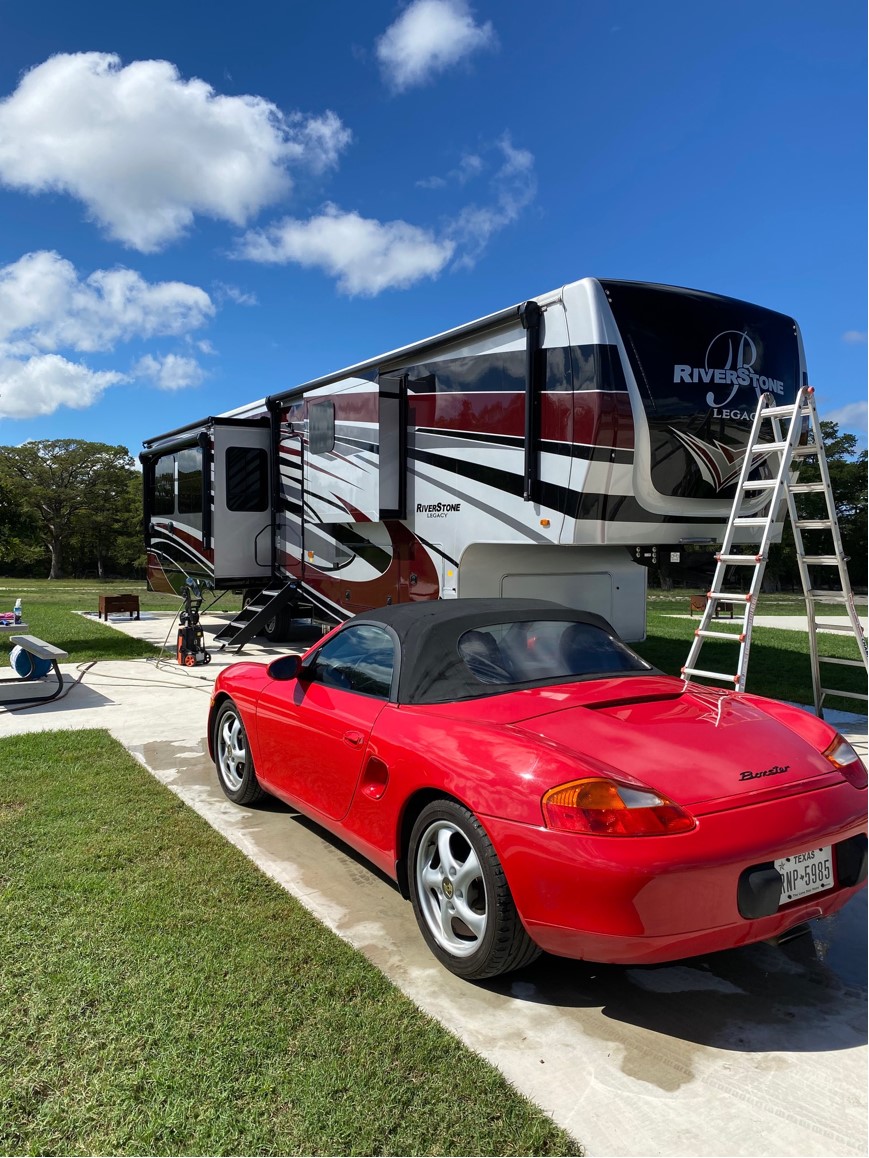 RV Detailing Bandera TX:
Maintain the beauty and functionality of your recreational vehicle with Attention to Detail's comprehensive RV detailing services in Bandera, TX. Our team specializes in cleaning and restoring both the exterior and interior of your RV, ensuring it remains in top condition for all your adventures. From washing and waxing to deep cleaning and stain removal, we provide meticulous care that enhances the appearance and longevity of your RV. Schedule your RV detailing service today and hit the road with confidence.