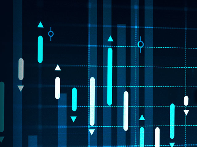 Close-up of a graph.