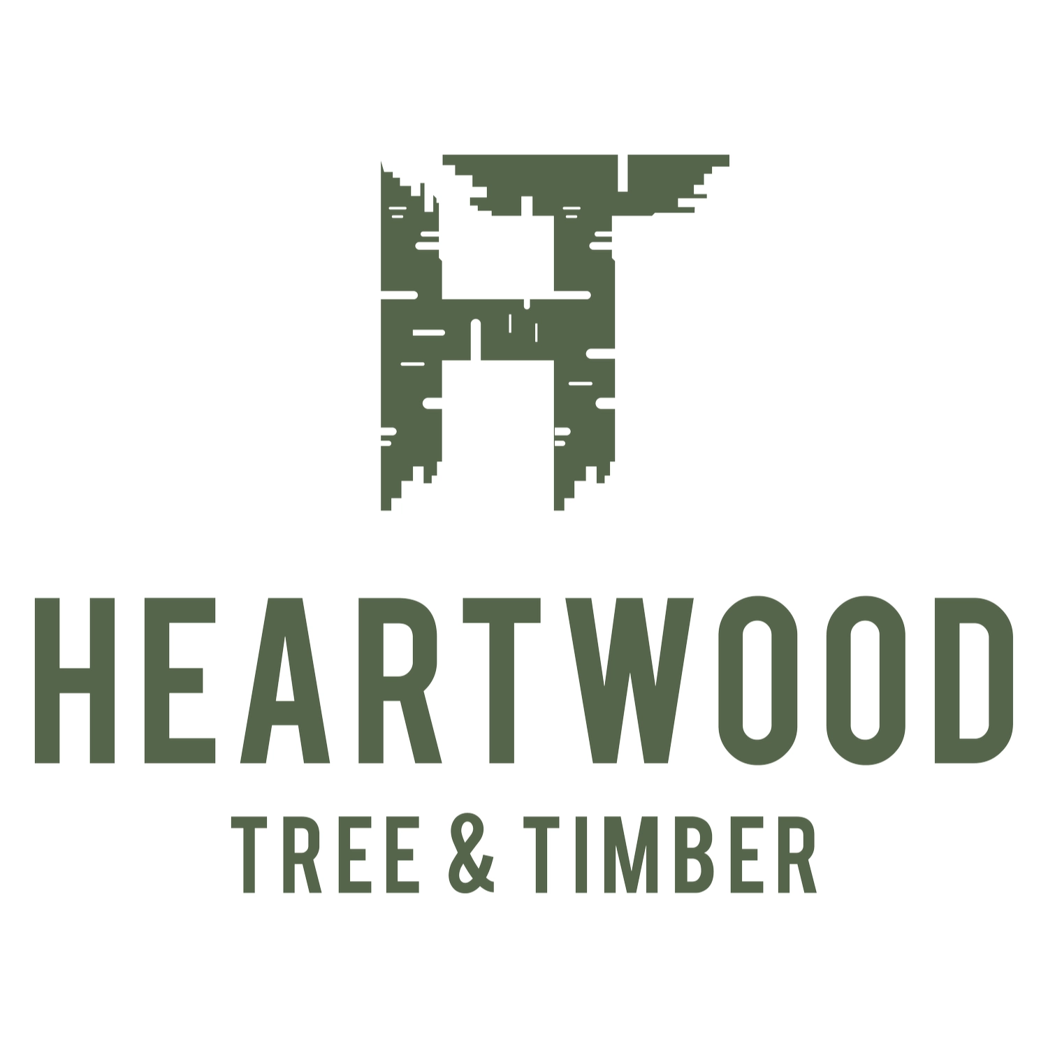 Heartwood Tree and Timber Logo