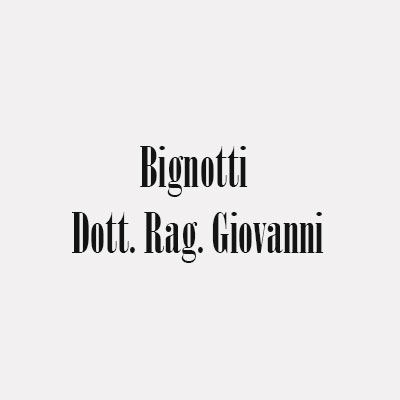 Bignotti Dott. Rag. Giovanni Logo