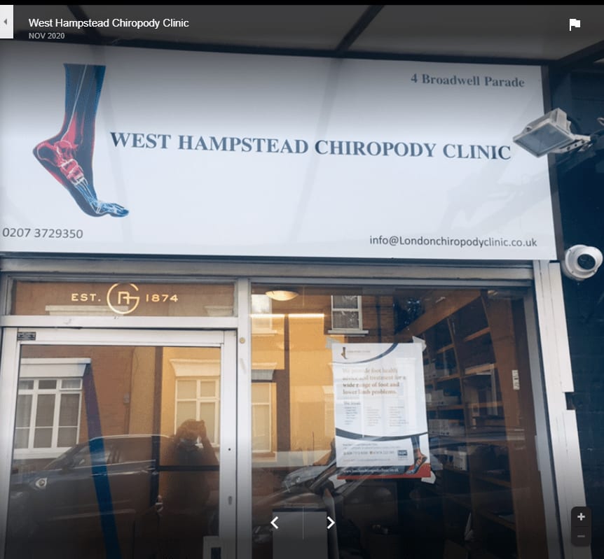 West Hampstead Chiropody Clinic London 020 7372 9350
