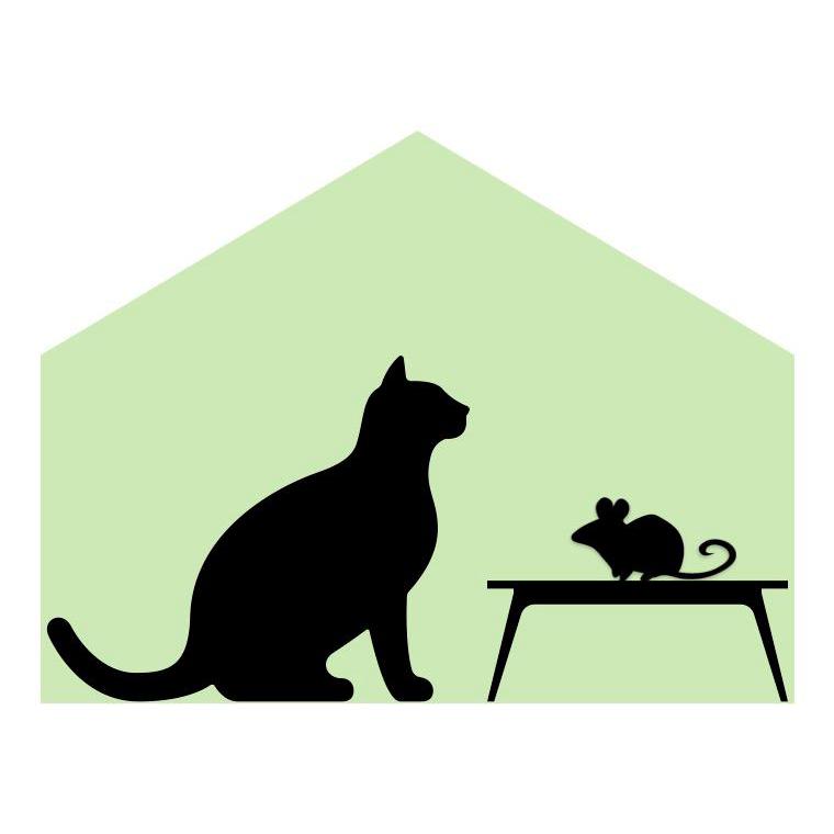 Haus-Katze-Maus Logo