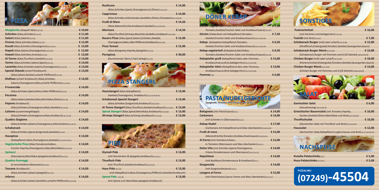 Schabanack Pizza & Kebap - Krenglbach, Krenglbacher Straße 2 in Krenglbach