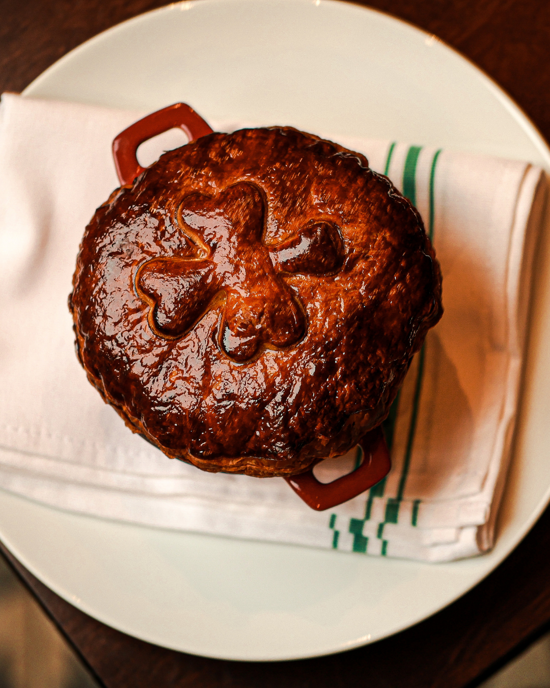 Chicken Pot Pie with Shamrock Stamp at O'Toole's Way.
