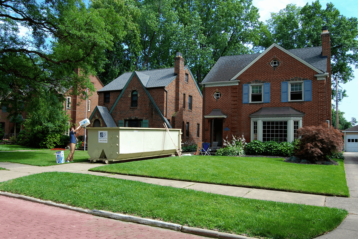 Residential roll off dumpsters are great for household cleanouts or clean-ups, yard debris removal a Budget Dumpster Richmond (804)588-3622