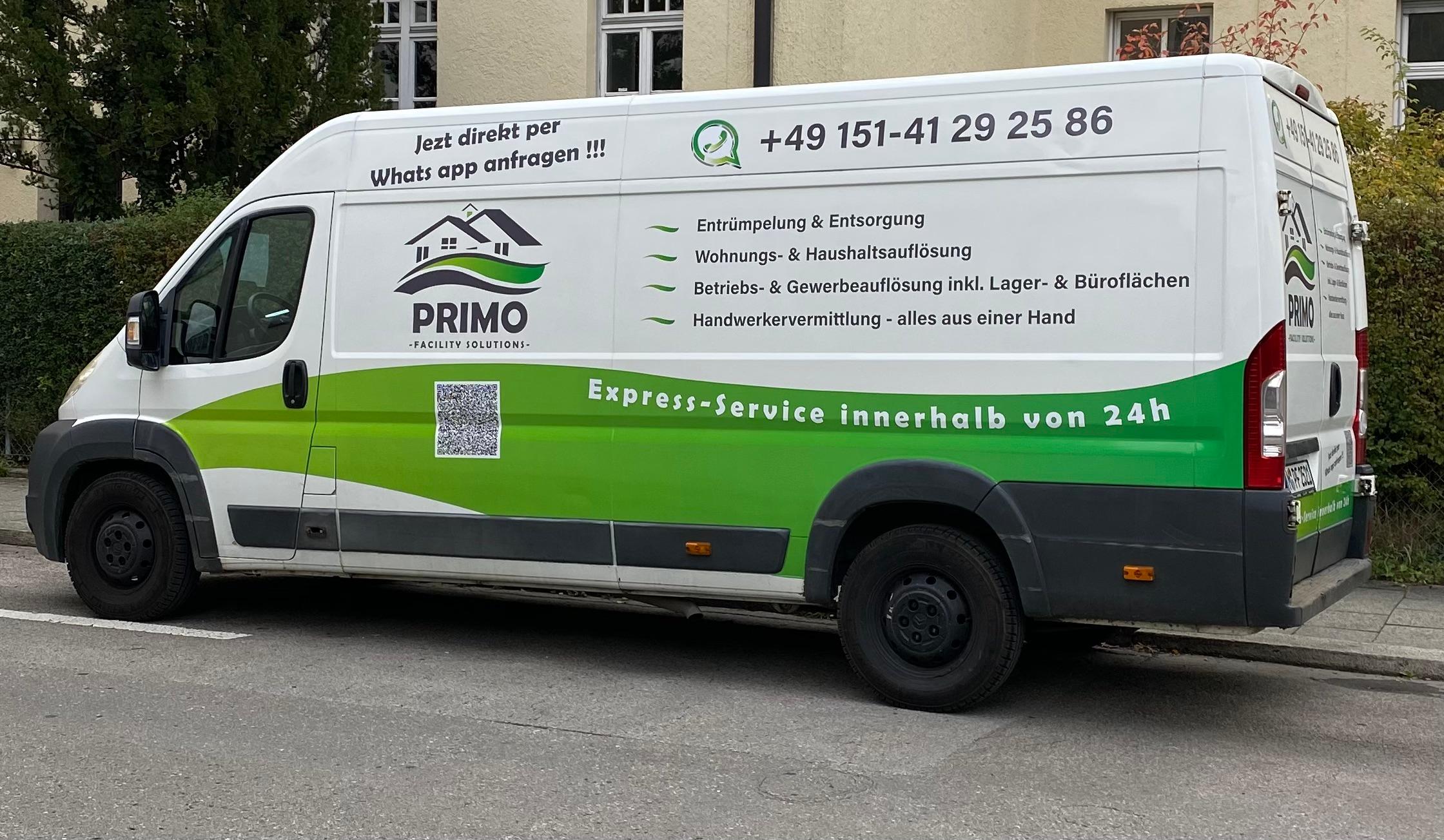Primo Facility Solutions | Entrümpelung, Haushalts- & Wohnungsauflösung München, Nanga-Parbat-Straße 93 in München