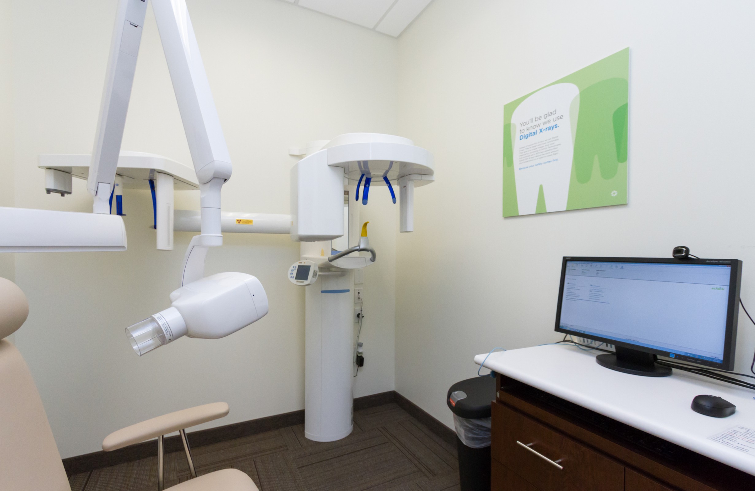 Digital X-rays offer a huge advantage in early detection and preventive services.