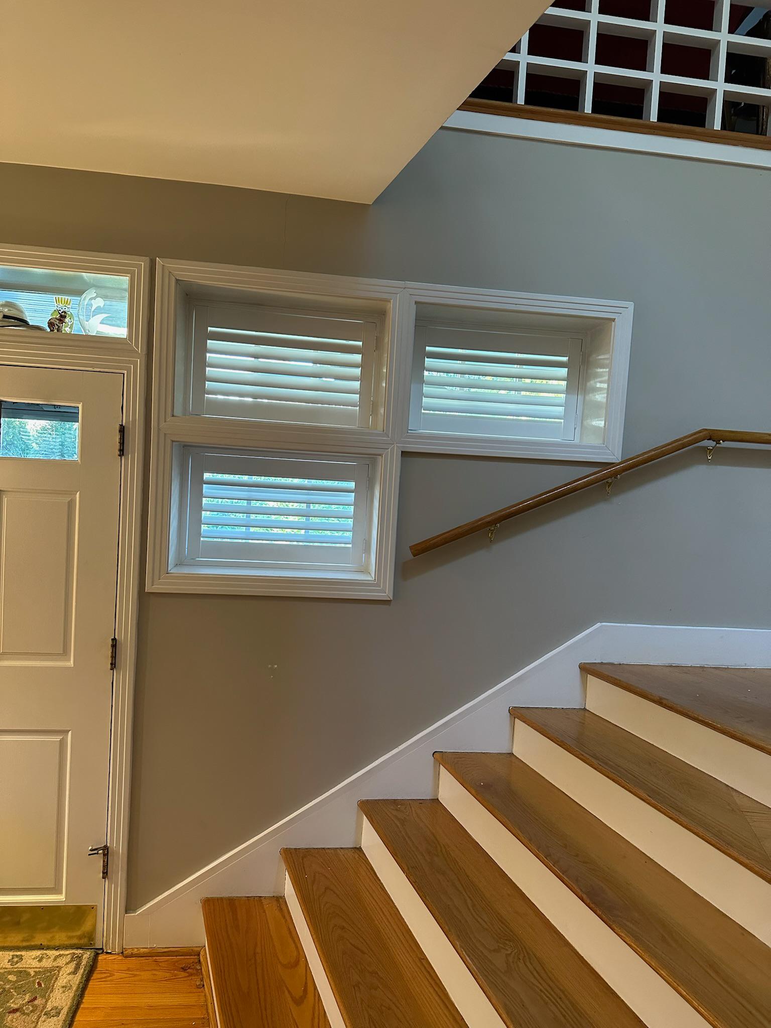 Looking for a unique solution for windows on your stairs?  Look no further than interior shutters. Timeless and elegant, they make a great addition to your King of Prussia, PA home.