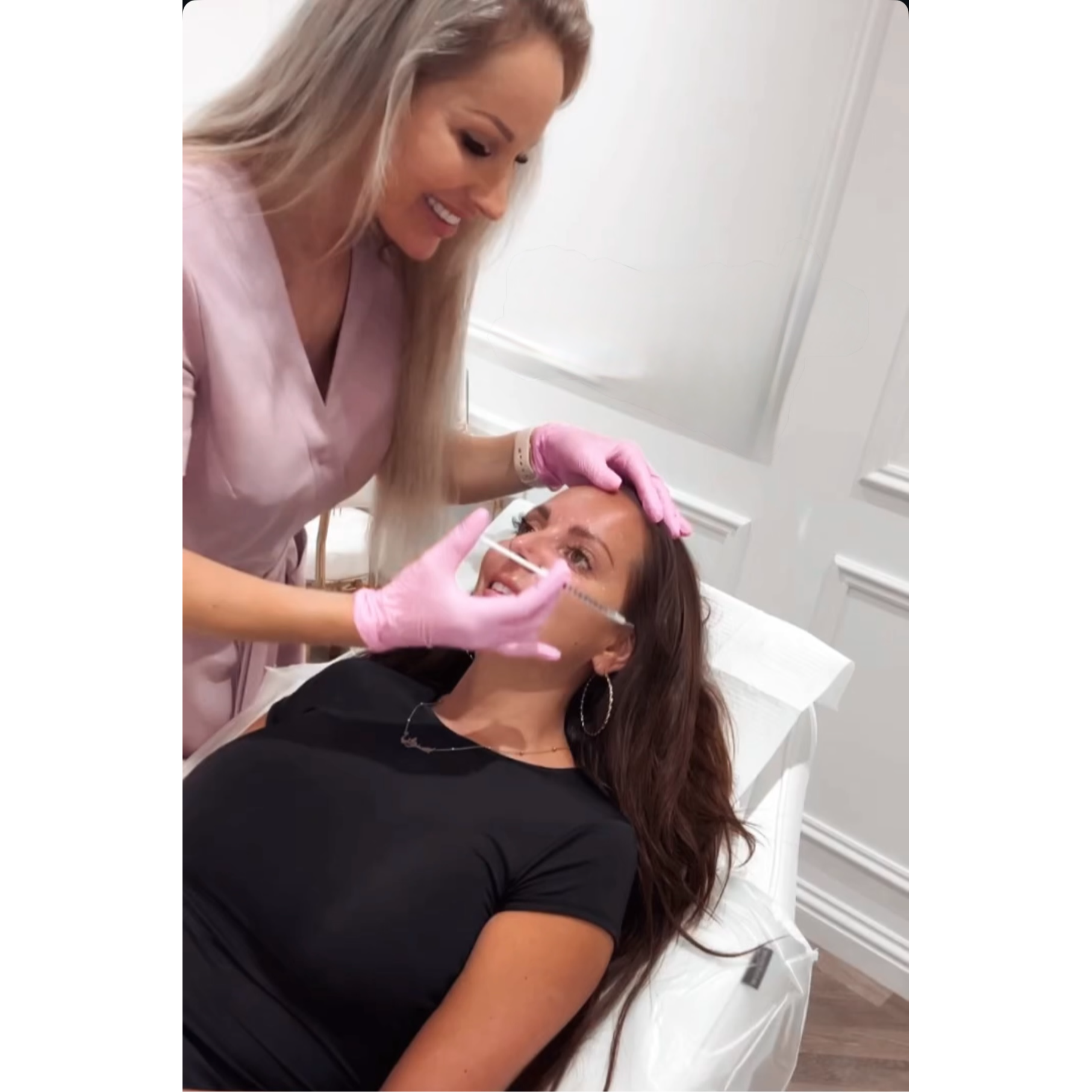 Botox treatment in action at KWJ Skin Clinic, a professional aesthetic clinic in Broadbridge Heath, Horsham, offering Botox treatments, anti-wrinkle injections and natural-looking facial aesthetics in West Sussex.