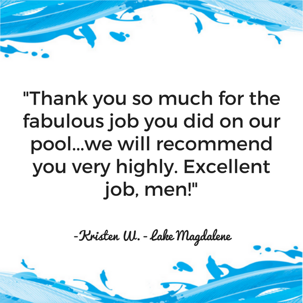 Pool Troopers Customer Testimonial Pool Troopers Cypress (281)358-1876