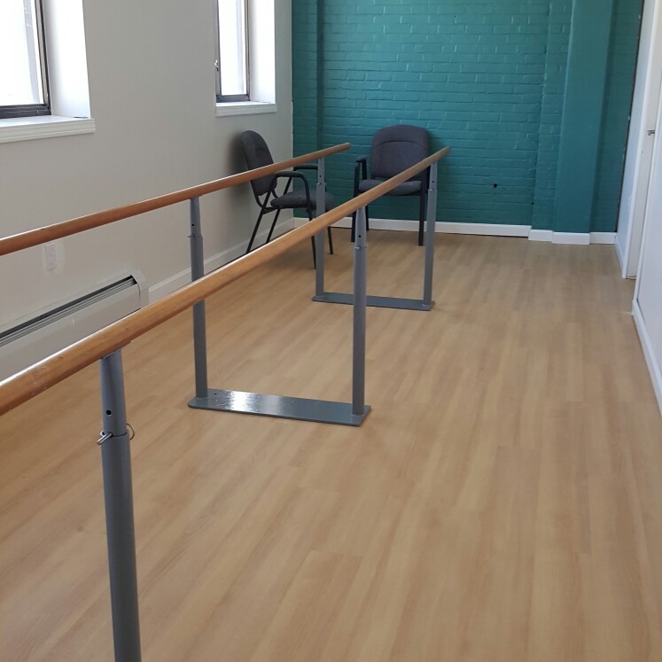 One of two gait training rooms