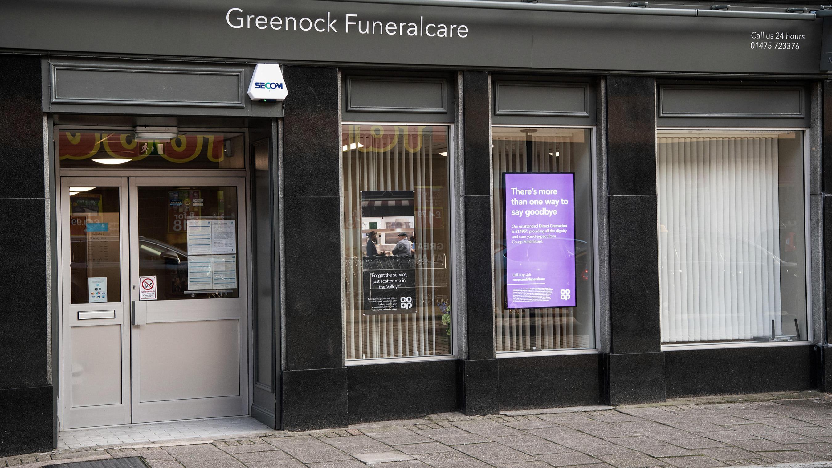 Funeral Directors  Greenock Co-op Funeralcare, Greenock Greenock 01475 723376