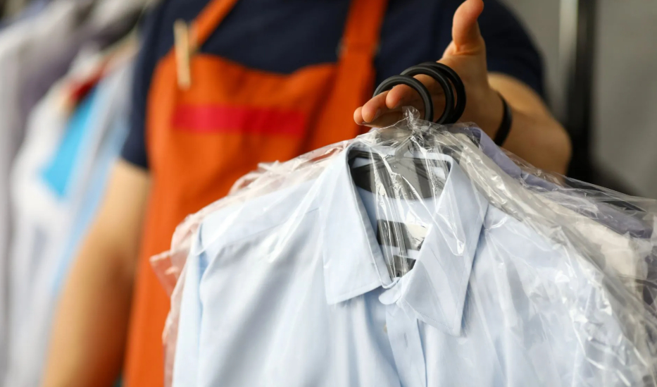 Finished and ready for pickup[cite: 8]. Every garment dry cleaned at Plaza Cleaners is professionally pressed, covered in a protective bag, and hung for inspection