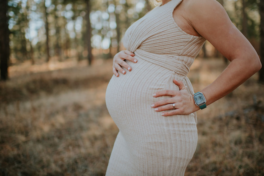 First time mother preparing for baby to arrive soon